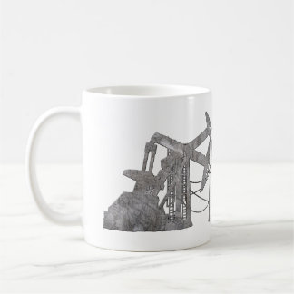 Beunruhigter Metallölfeld-(für Chef) Entwurf Kaffeetasse