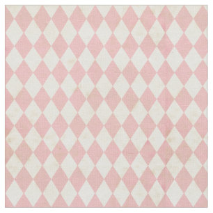 Beunruhigter rosa Rauten-Druck Stoff