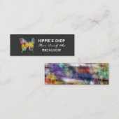 Beunruhigter Schmetterling Mini Visitenkarte (Vorne/Hinten)