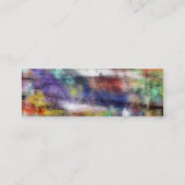 Beunruhigter Schmetterling Mini Visitenkarte (Rückseite)