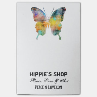 Beunruhigter Schmetterling Post-it Klebezettel