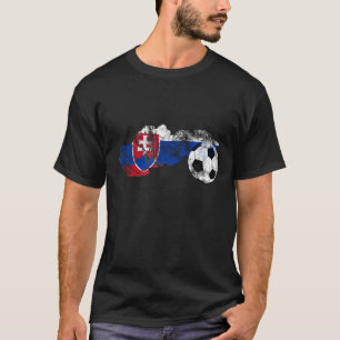 Beunruhigter Slowakei-Fußball T-Shirt