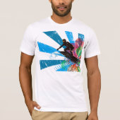 Beunruhigter Surfer-Paradies-T - Shirt (Vorderseite)