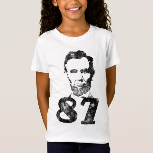 Beunruhigtes Abe 87 Mädchen-Baby - Puppe T-Shirt