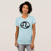 Beunruhigtes astrologisches Symbol Löwen T-Shirt (Vorne ganz)