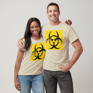 Beunruhigtes Biogefährdungsymbol T-Shirt