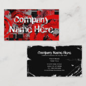 beunruhigtes chex visitenkarte (Vorne/Hinten)