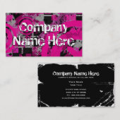 beunruhigtes chex visitenkarte (Vorne/Hinten)