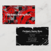 beunruhigtes chex visitenkarte (Vorne/Hinten)