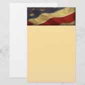 Beunruhigtes Flagge-Briefpapier Briefpapier (Vorne/Hinten)