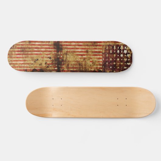 Beunruhigtes Flaggen-Skateboard Skateboard (Horizontal)