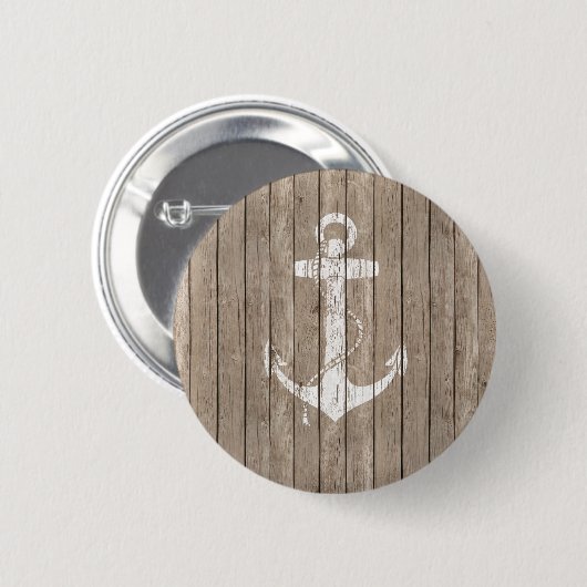 Beunruhigtes Holz mit Anker Button (Vorne & Hinten)