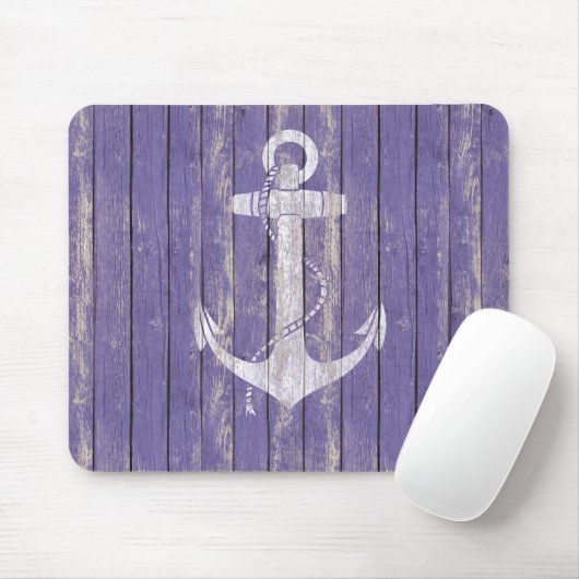 Beunruhigtes Holz mit Anker Mousepad (Mit Mouse)