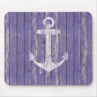 Beunruhigtes Holz mit Anker Mousepad
