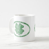 Beunruhigtes Kleeblatt Kaffeetasse (Vorderseite Links)