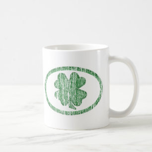 Beunruhigtes Kleeblatt Kaffeetasse