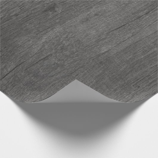 Beunruhigtes Land-dunkelgraues antikes hölzernes Geschenkpapier (Ecke)