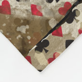 Beunruhigtes Märchenland-Alice-Muster Fleecedecke (Ecke)