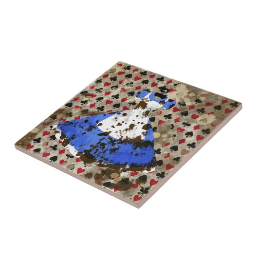 Beunruhigtes Märchenland-Alice-Muster Fliese (Seite)