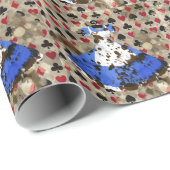 Beunruhigtes Märchenland-Alice-Muster Geschenkpapier (Rolleneckpunkt)