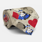 Beunruhigtes Märchenland-Alice-Muster Krawatte (Gerollt)