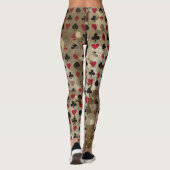 Beunruhigtes Märchenland-Alice-Muster Leggings (Rückseite)