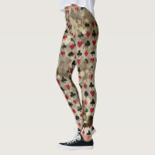 Beunruhigtes Märchenland-Alice-Muster Leggings (Links)
