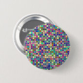 Beunruhigtes mehrfarbiges "Gumdrops-" Button (Vorne & Hinten)