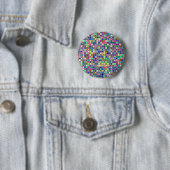 Beunruhigtes mehrfarbiges "Gumdrops-" Button (Beispiel)