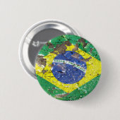 Beunruhigtes Nations™ - Brasilien (Knopf) Button (Vorne & Hinten)