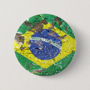 Beunruhigtes Nations™ - Brasilien (Knopf) Button