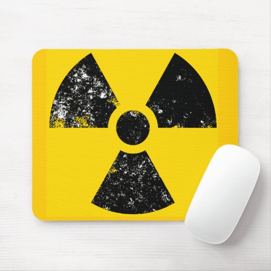 Beunruhigtes Strahlungssymbol Mousepad (Mit Mouse)