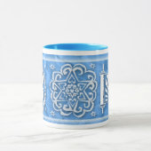 Beunruhigtes Torah - Stern-Mandala - Aleph Tasse (Zentrum)