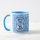 Beunruhigtes Torah - Stern-Mandala - Aleph Tasse (Links)