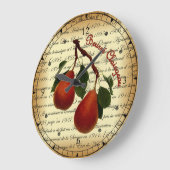 Beurré Clairgeau Pear ~ Ulysses Prentis Hedrick ~ Große Wanduhr (Winkel)