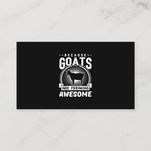 Beursache Goats Are Freaking Awesome Funny Goat Lo Begleitkarte (Vorderseite)