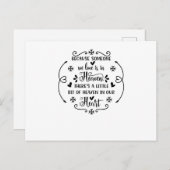 Beursache someone we love is in heaven, there a li einladungspostkarte (Vorne/Hinten)