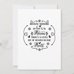 Beursache someone we love is in heaven, there a li save the date