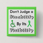 Beurteilen Sie eine Behinderung nicht anhand ihres Button (Vorderseite)