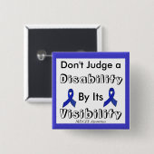 Beurteilen Sie eine Behinderung nicht anhand ihres Button (Vorne & Hinten)