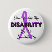 Beurteilen Sie meine Behinderung nicht anhand des  Button (Vorderseite)