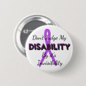 Beurteilen Sie meine Behinderung nicht anhand des  Button (Vorne & Hinten)