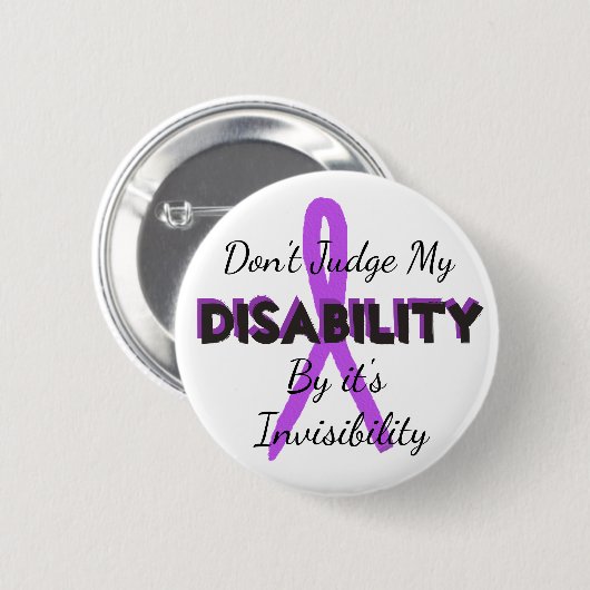 Beurteilen Sie meine Behinderung nicht anhand des  Button (Vorne & Hinten)