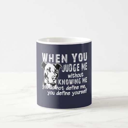 Beurteilen Sie mich nicht Kaffeetasse (Mittel)