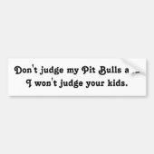 Beurteilen Sie nicht Autoaufkleber (Vorne)