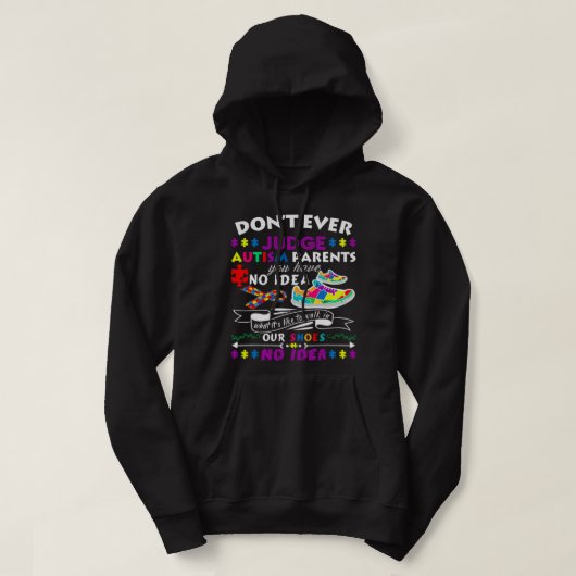 Beurteilen Sie nicht die Eltern von Autismus, die Hoodie (Design vorne)