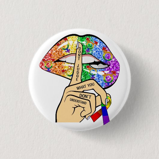 Beurteilen Sie nicht, was Sie nicht verstehen, was Button (Vorderseite)