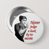 Beurteilen Sie nie ein Buch durch seinen Film Button (Vorne & Hinten)