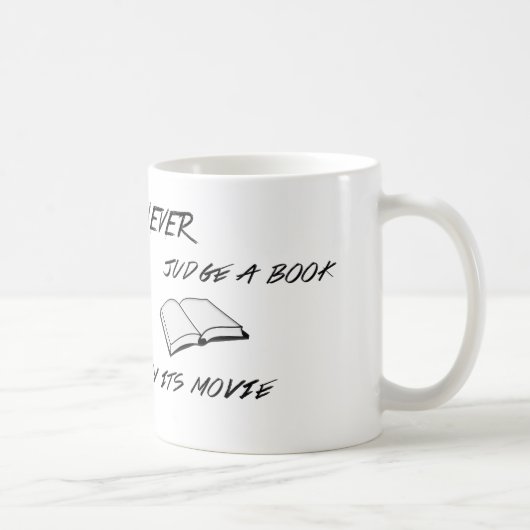 Beurteilen Sie nie eine Buch-Tasse Kaffeetasse (Rechts)