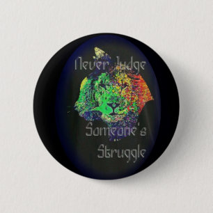 Beurteilen Sie nie jemand zu kämpfen Button